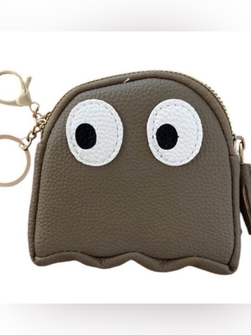 PacMan ghost coin purse keychain ID holder NEW